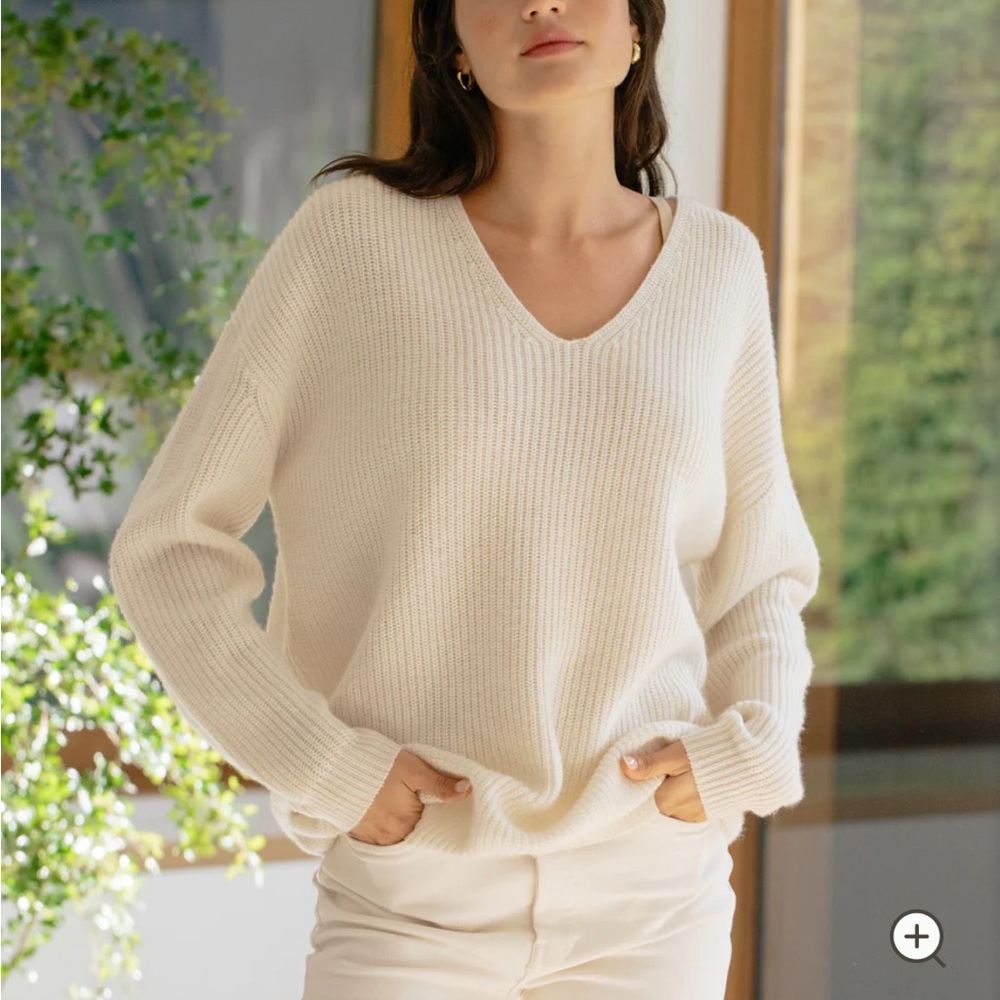 Jenni Kayne cabin sweater in Ivory size xs